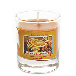 Αρωματικό κερί ποτηράκι Πορτοκάλι & Κανέλα